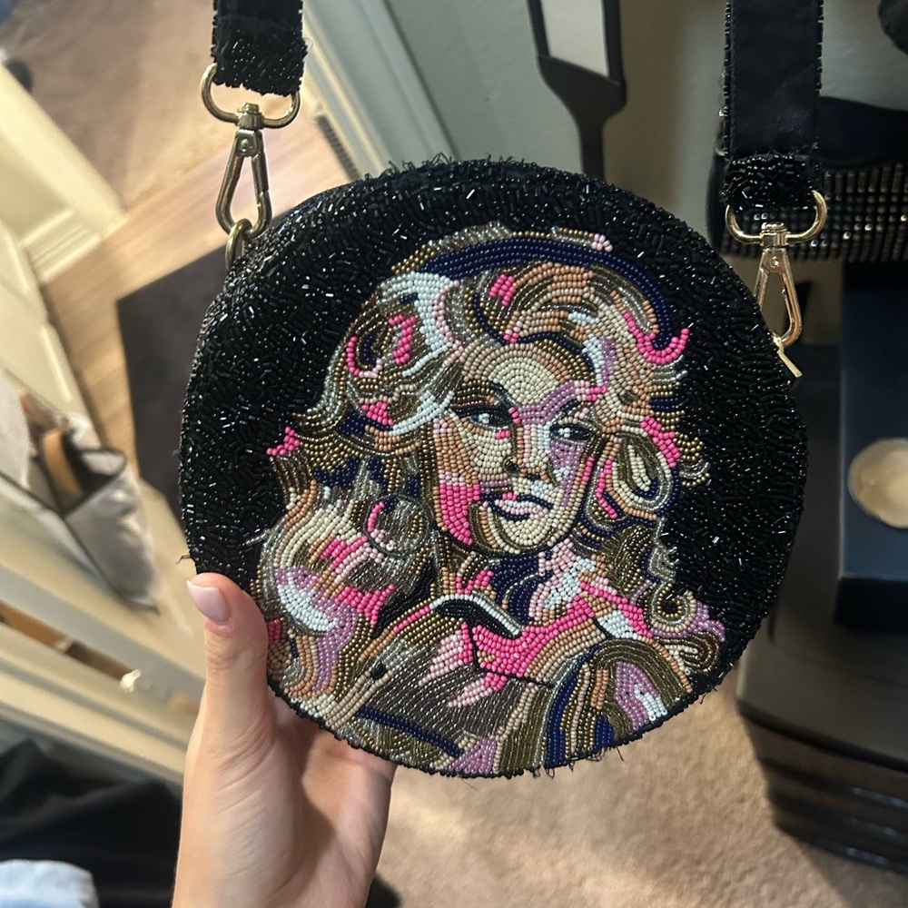 Dolly Parton beaded bag
